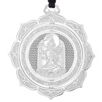 Pt950 Platinum Manjusri Guardian Pendant - Rabbit Zodiac Birth Buddha